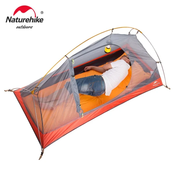 Naturehike Cycling Tent Ultralight 20D Single Person Outdoor Camping Hiking Backpack Sun Shelter Portable Waterproof Tents - 图片 4