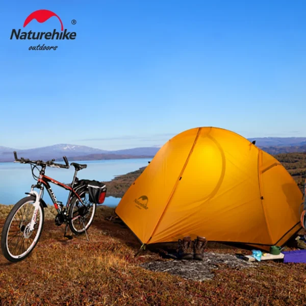 Naturehike Cycling Tent Ultralight 20D Single Person Outdoor Camping Hiking Backpack Sun Shelter Portable Waterproof Tents - 图片 2