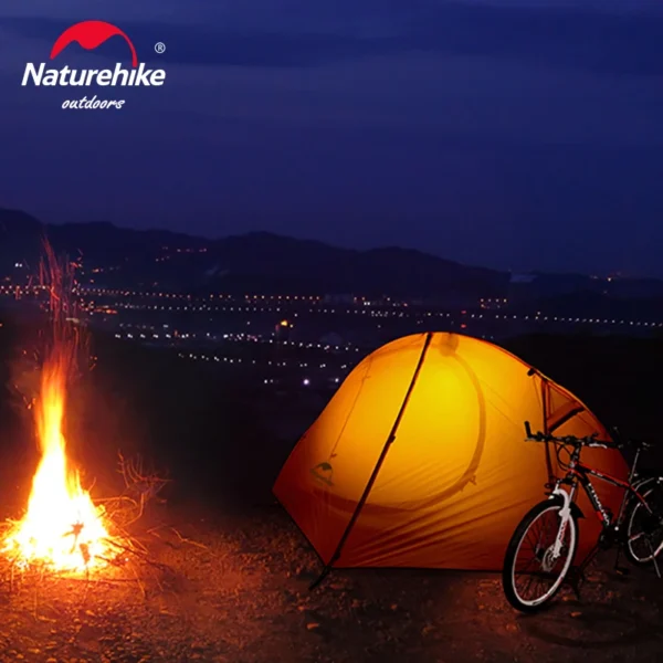 Naturehike Cycling Tent Ultralight 20D Single Person Outdoor Camping Hiking Backpack Sun Shelter Portable Waterproof Tents - 图片 6