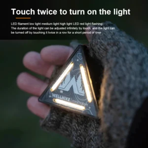 Outdoor Tactics Triangle Light SWS Night Light Badge Warning Decoration Camping Atmosphere Mini Small Pendant Lamp