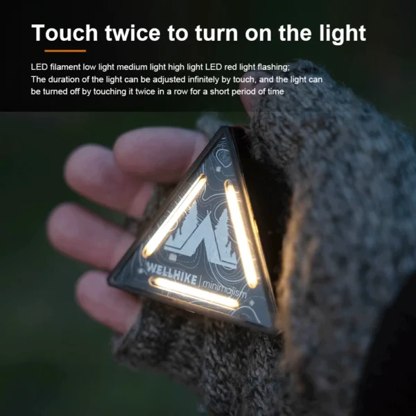 Outdoor Tactics Triangle Light SWS Night Light Badge Warning Decoration Camping Atmosphere Mini Small Pendant Lamp