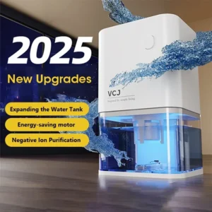 New Silent Dehumidifier 500ml, Air Dryer Moisture Absorber with Deodorizer for Home Office Bedroom Kitchen, EU Plug