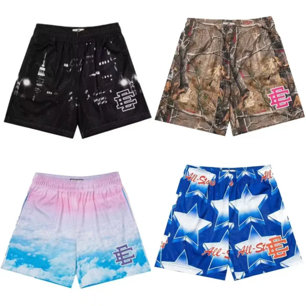 Eric Emanuel EE Basic Short NEW YORK CITY SKYLINE men's casual shorts fitness sports pants summer gym workout mesh shorts