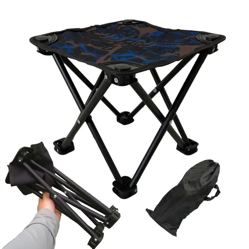 Folding fishing Chair Folding Camping Chairs Outdoor Heavy Duty Stool with Storage Bag Comfortable Support for Travel Beach