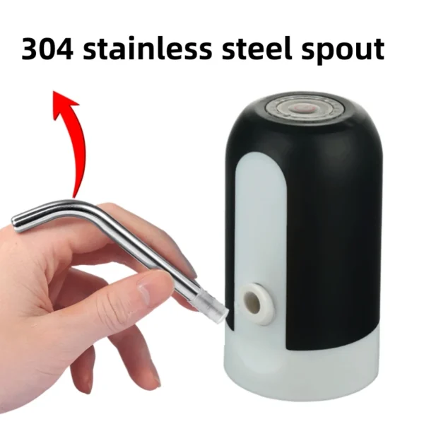 Electric Wireless Pumping Water USB Charge Portable Water Dispenser For 5 Gallon Bottle With Extension Hose Barreled Tools - 图片 2