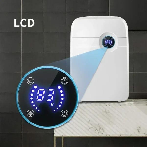 Houselin Dehumidifier for Home, 2.5 Liter Water Tank, Bathroom Bedroom (700 sq.ft) Dehumidifiers with Drain Hose - 图片 4