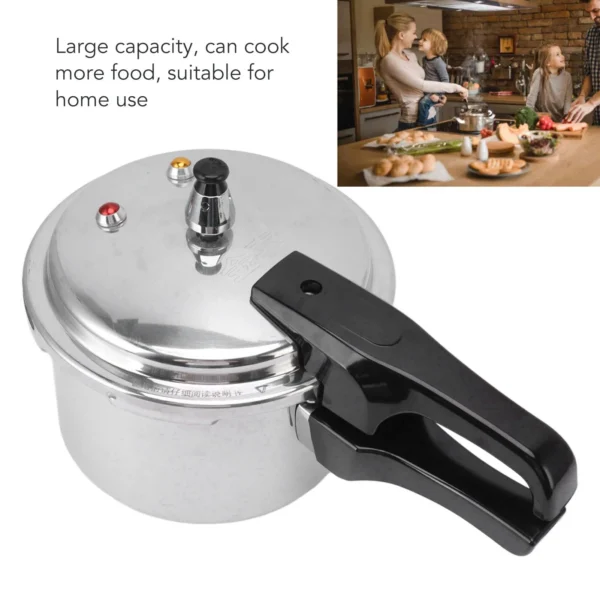 3 Liter Aluminium Alloy Pressure Cooker 18cm Bottom 3L Mini Pressure Cooker for Gas Stove 3L Aluminium Alloy Pressure Cooker - 图片 2