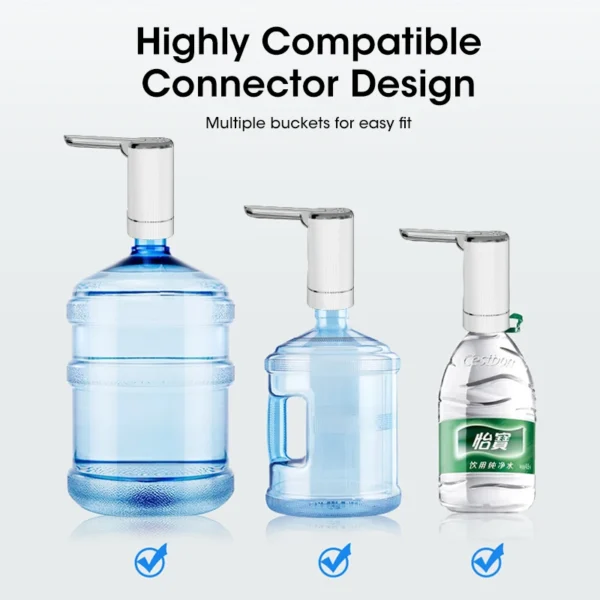 Water Dispensers Foldable Water Bottle Pump Automatic Dispenser Pump Button Control Portable Electric Water Dispenser for Home - 图片 6