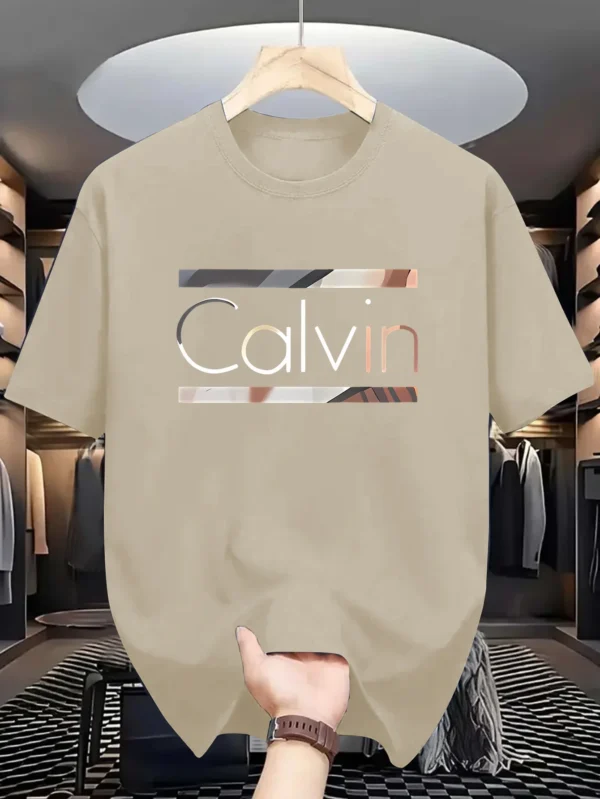Men's Casual Athletic Short Sleeve T-Shirt - Summer Sportswear with - 图片 2