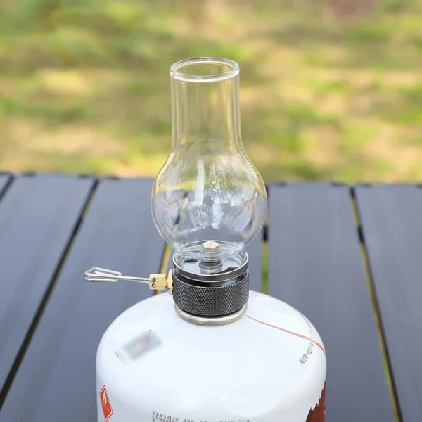 Portable Camping Gas Candle Lamp Light Compact Butane Gas Light Outdoor Use for Camping Fishing Picnic Night Light Gas Lamp - 图片 4