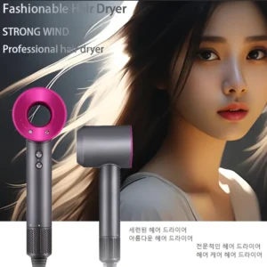 Professional Leafless Electric Hair Dryer 200 Million Negative Ions Hair Care Home Hair Salon Styling 2000W High Power Hairdryer