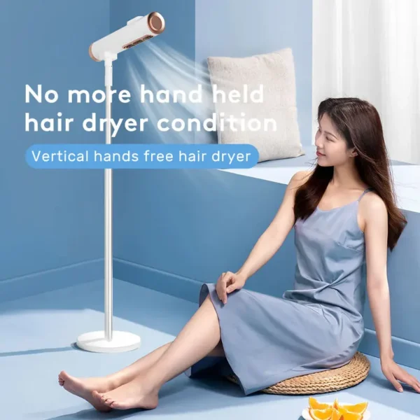 NEW Hands Free Adjustable Vertical Household Leafless Hair Blow Dryer Professional Salon Standing Hair Dryer - 图片 2