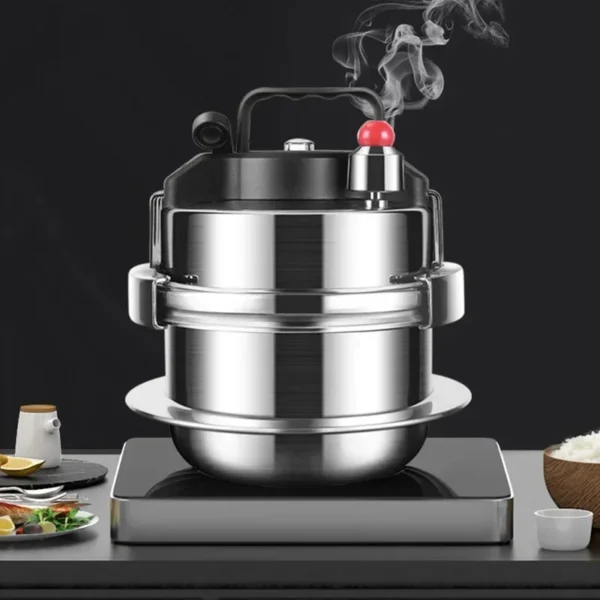 0.8-2L Outdoor Camping Small Pressure Cooker 304 Stainless Steel Portable Rice Cooker for Kitchen Cooking Tool Pressure Cooker - 图片 6