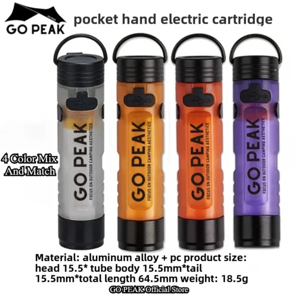GOPEAK Pocket Mini Flashlight Outdoor Key Clip Cap Ambient Led Long Endurance Disaster Relief Emergency 5050 Small Light - 图片 4