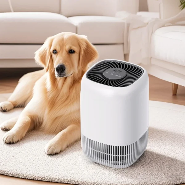 Air Purifiers for Bedroom Home, Air Filter Cleaner with Fragrance Sponge, HEPA Filter for Smoke, Allergies, Pollen, Pet Timer - 图片 6