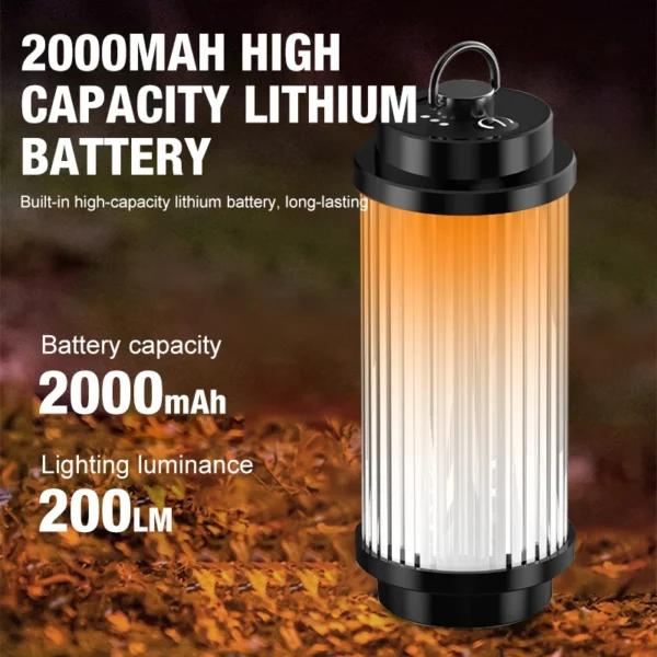 Outdoor camping tools camping lights 5 kinds of lights adjustable ceiling can be connected with the bracket TYPE-C charging. - 图片 3