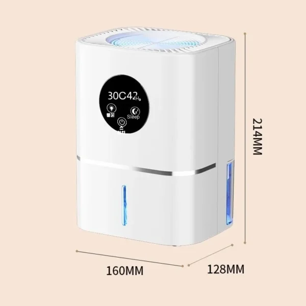 Dehumidifier Household Dehumidification Bedroom Air Dehumidifier Moisture Absorption and Dehumidification Indoor Dry Room Defros - 图片 6