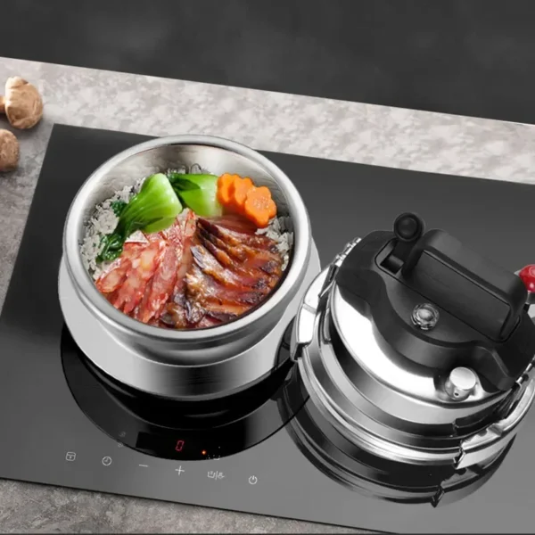 0.8-2L Outdoor Camping Small Pressure Cooker 304 Stainless Steel Portable Rice Cooker for Kitchen Cooking Tool Pressure Cooker - 图片 4
