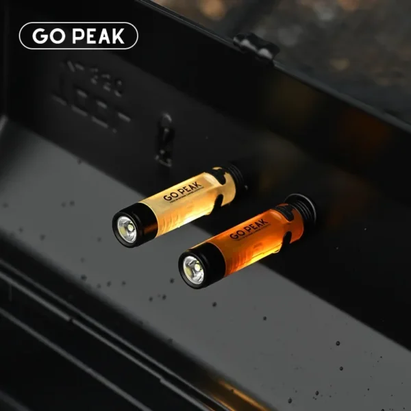GOPEAK Pocket Mini Flashlight Outdoor Key Clip Cap Ambient Led Long Endurance Disaster Relief Emergency 5050 Small Light - 图片 2