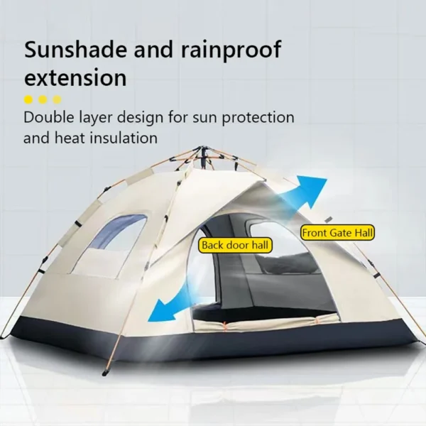 Automatic Quick-opening Tent Outdoor Self-driving Travel Camping Tent Automatic Quick-open Tent Two doors and two windows - 图片 2