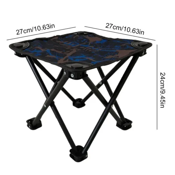 Folding fishing Chair Folding Camping Chairs Outdoor Heavy Duty Stool with Storage Bag Comfortable Support for Travel Beach - 图片 6