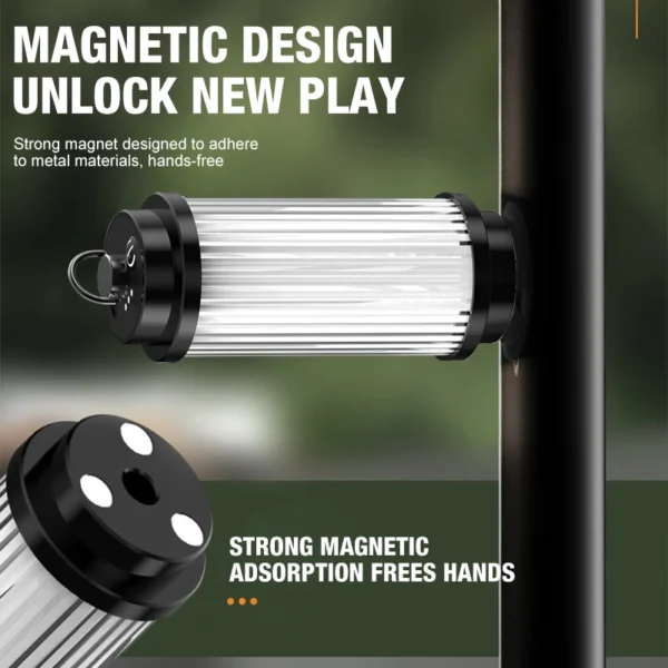 Outdoor camping tools camping lights 5 kinds of lights adjustable ceiling can be connected with the bracket TYPE-C charging. - 图片 4