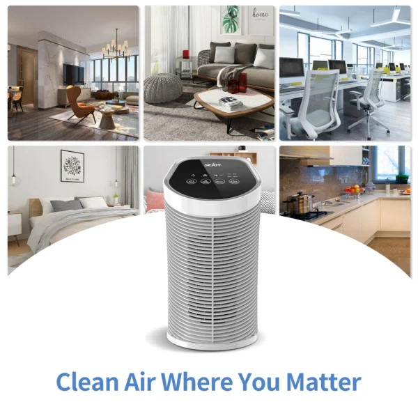 SEJOY AP-2202 Air Purifier for Home Replacement H13 True HEPA filter + Activated Carbon Composite Multifunctional Filter - 图片 5