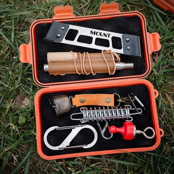 EDC Tool Box Outdoor Camping Survival Kit Shockproof Waterproof Case Sealed Box Outdoor Survival Storage Box Small. - 图片 4