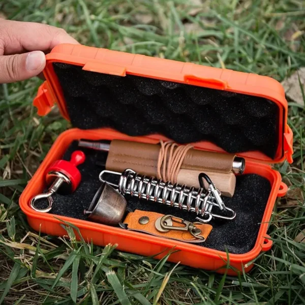 EDC Tool Box Outdoor Camping Survival Kit Shockproof Waterproof Case Sealed Box Outdoor Survival Storage Box Small. - 图片 6
