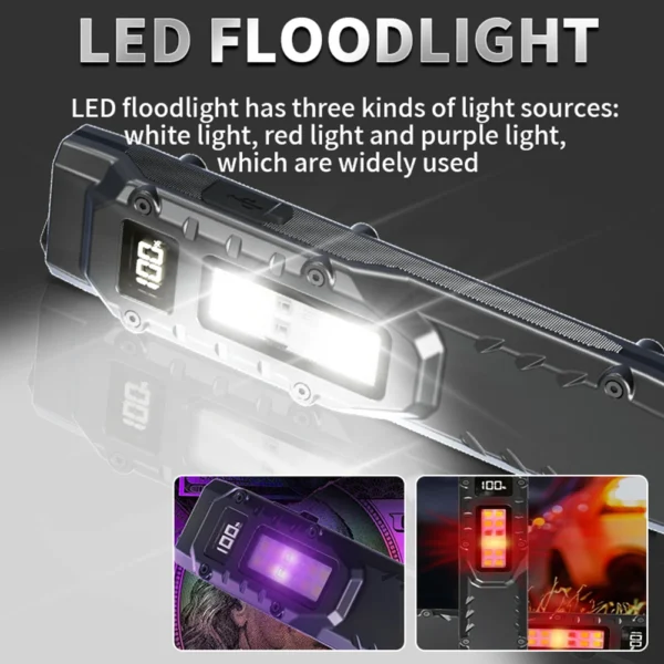 Portable Flashlight with Pen Clip High Performance LED Flashlight 1200LM Mini Camping Light Waterproof for Outdoor Camp Hiking - 图片 2