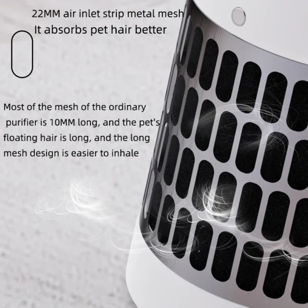 Pet air Purifier for cats and dogs Hair in bedroom hoe ca in Bedroom hoe Cabinet True HEPA Filter Filtration System Cleaner Odor - 图片 2