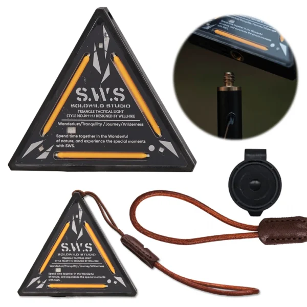 Outdoor Tactics Triangle Light SWS Night Light Badge Warning Decoration Camping Atmosphere Mini Small Pendant Lamp - 图片 2