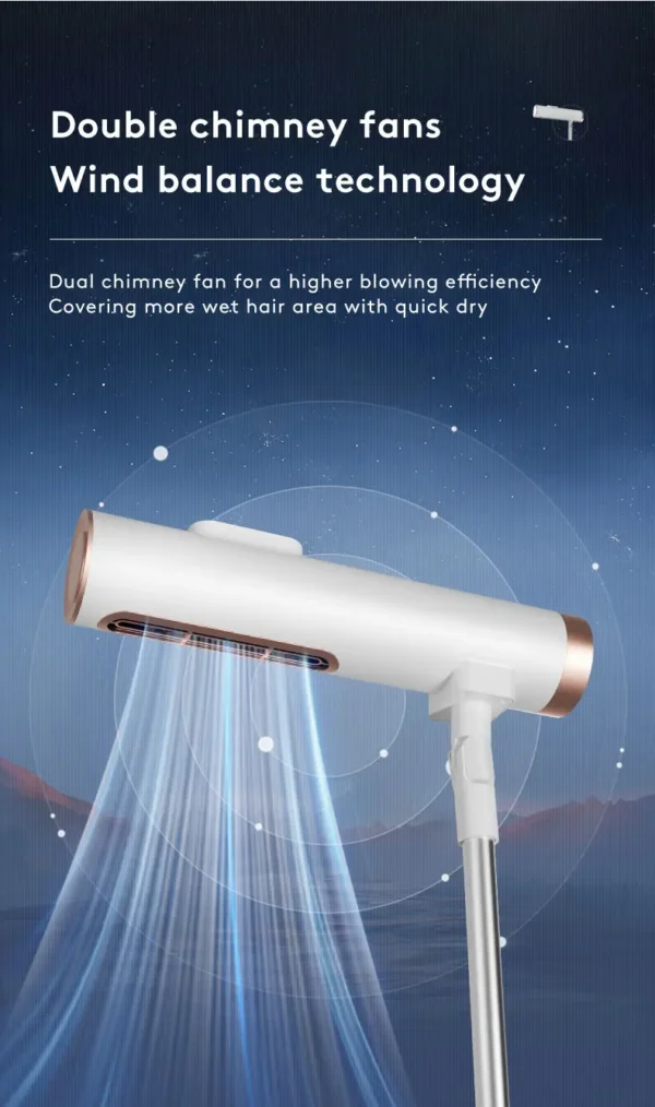 NEW Hands Free Adjustable Vertical Household Leafless Hair Blow Dryer Professional Salon Standing Hair Dryer - 图片 6