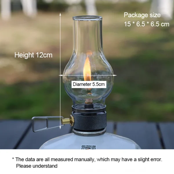 Portable Camping Gas Candle Lamp Light Compact Butane Gas Light Outdoor Use for Camping Fishing Picnic Night Light Gas Lamp - 图片 6