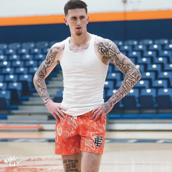 2024 New Eric Emanuel EE new Basic Short NEW YORK CITY SKYLINE Fitness Sports Shorts Men's Gym Breathable Casual Sports Shorts - 图片 6