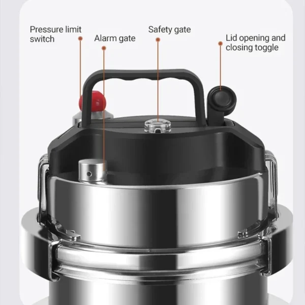 0.8-2L Outdoor Camping Small Pressure Cooker 304 Stainless Steel Portable Rice Cooker for Kitchen Cooking Tool Pressure Cooker - 图片 2